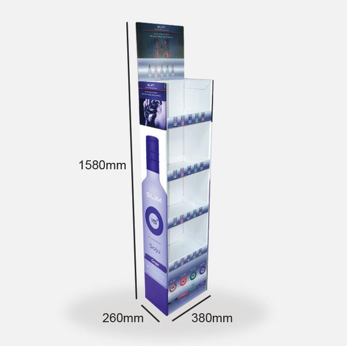 4 Shelves POP Wine Display Stand