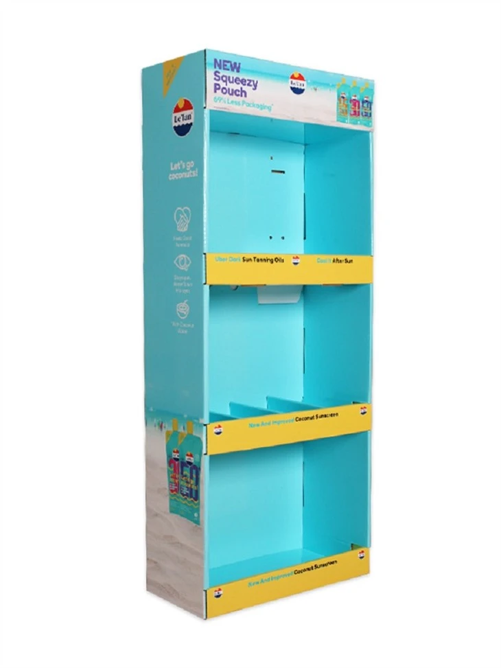 Gravity Feed Cardboard Sidekick Display Stand